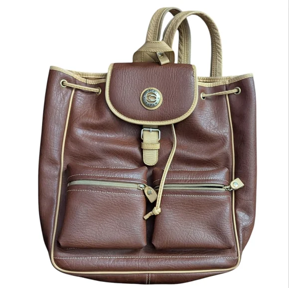 Vintage ACE JAPAN Leather Backpack - Picture 1 of 15